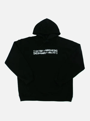 BASIC LOGO HOODIE-BLACK