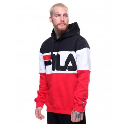 TRAYTON HOODY-BLK/CRED/WHT