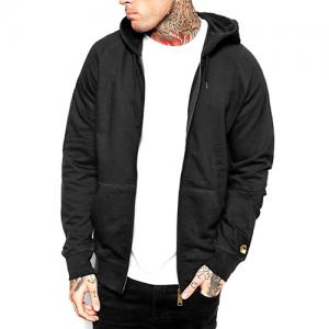 (I026385) HOODED CHASE JACKET-BLACK/GOLD