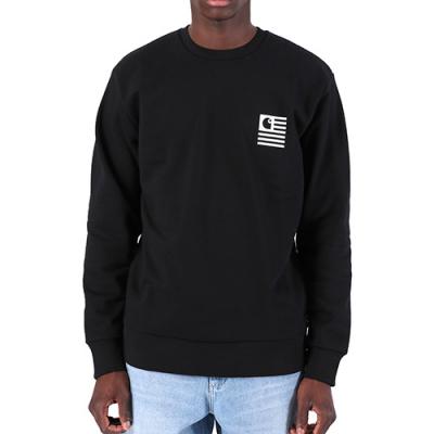 (I026347) STATE PATCH SWEATSHIRT-BLACK