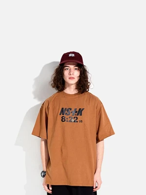 NSTK 822 SPLIT TEE BROWN