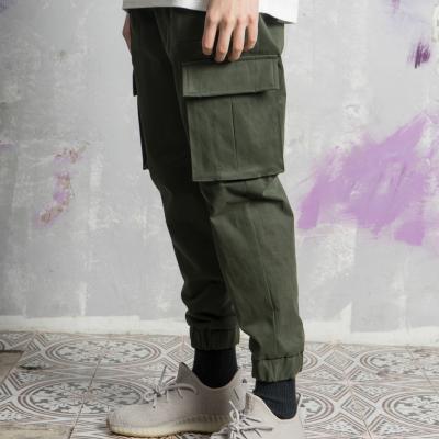 Bending cargo jogger pants (khaki)
