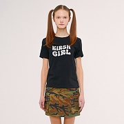KIRSH GIRL GLITTER TEE IS [BLACK]