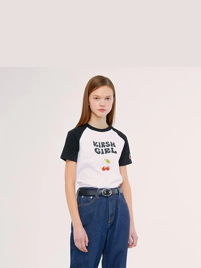 KIRSH GIRL RAGLAN TEE IS [WHITE]