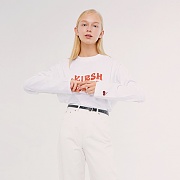 KIRSH GIRL LOGO TEE IS (긴팔) [WHITE]
