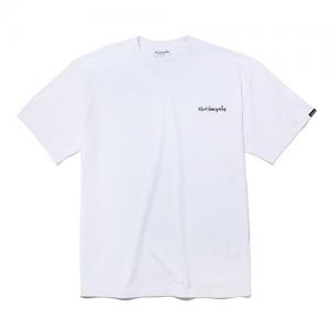 (ST02) M/G SMALL SIGN LOGO T-SHIRTS -WHITE
