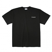 (ST01) M/G SMALL SIGN LOGO T-SHIRTS -BLACK