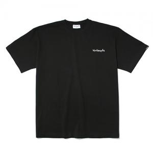 (ST01) M/G SMALL SIGN LOGO T-SHIRTS -BLACK