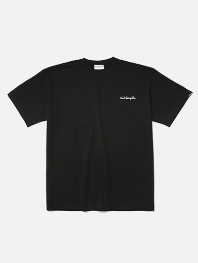 (ST01) M/G SMALL SIGN LOGO T-SHIRTS -BLACK