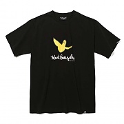 (ST16) ANGEL LOGO T-SHIRTS-BLACK