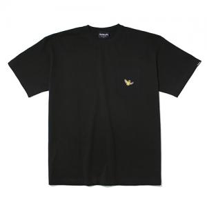 (ST04) ANGEL POCKET T-SHIRTS-BLACK