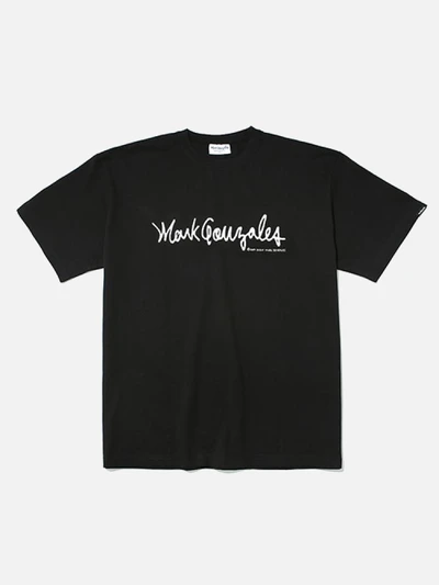 (ST03) M/G SIGN LOGO T-SHIRTS-BLACK