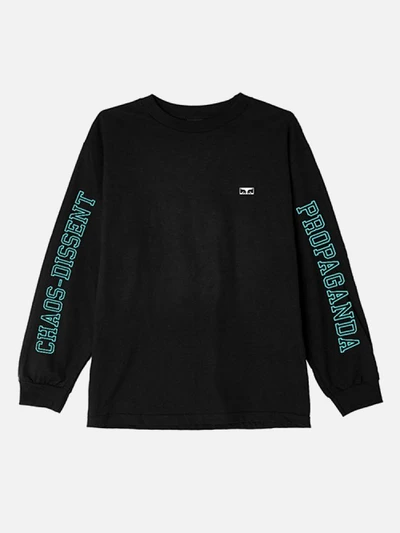 (164901907) OBEY NO ONE EYES LS TEE-BLK