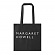 MARGARET HOWELL LOGO TOTE BAG-BLACK