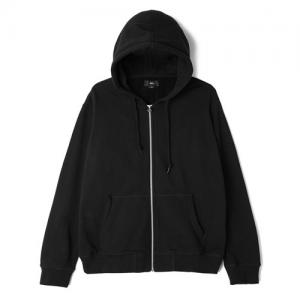 (111620024)EIGHTY NINE ICON ZIP HOOD-BLK