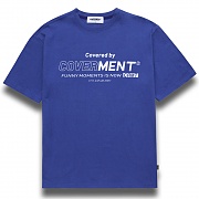 [COVERMENT]Big Logo Graphic Print T-Shirts_Royal Blue