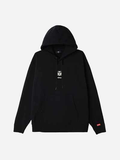 (112842253) 아이콘 페이스 30주년 후드티 BLK
