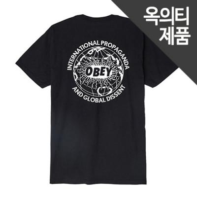 (163081902) OBEY GLOBAL DISSENT TEE-BLK