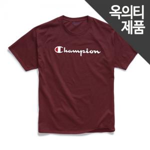(GT23H) 스크립트 그래픽 반팔티 MAROON