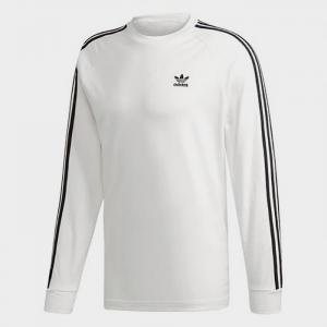 (ED5959) 3-STRIPES LS TEE-WHITE