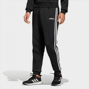 (DQ3095) ESSENTIALS 3-STRIPES TAPERED CUFFED PANTS-BLACK
