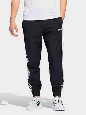 (DZ8488) ESSENTIALS 3-STRIPES WOVEN JOGGERS-BLACK