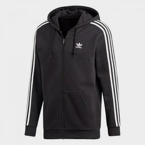 (DV1551) 3-STRIPES HOODIE-BLACK