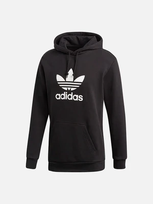 (DT7964) TREFOIL HOODIE-BLACK