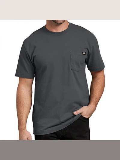 (WS450 CH) HEAVYWEIGHT TEE-CHARCOAL
