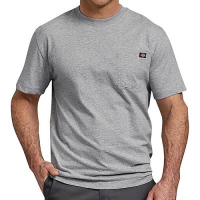 (WS450 HG) HEAVYWEIGHT TEE-HEATHER GRAY
