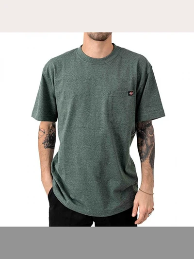 (WS450 HGHH) HEAVYWEIGHT TEE-HUNTER GREEN SINGLE DYE