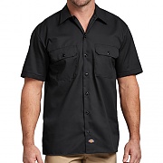 (1574BK) S/S WORK SHIRT-BLACK