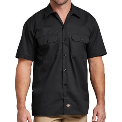 (1574BK) S/S WORK SHIRT-BLACK