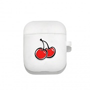 CHERRY AIRPODS CASE IA [WHITE]