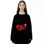 BIG CHERRY SWEATSHIRT IA [BLACK]