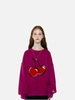 BIG CHERRY SWEATSHIRT IA [VIOLET]