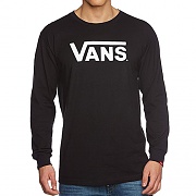 VANS CLASSIC LS-BLACK/WHITE