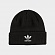 (CL5288) TREFOIL BEANIE-BLACK/WHITE