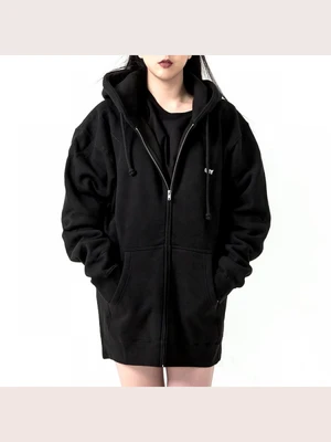 (111751489) 점블 로파이 후드집업 BLK