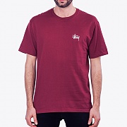 BASIC STUSSY TEE-WINE