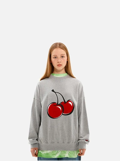 BIG CHERRY SWEATSHIRT JS [MELANGE GRAY]