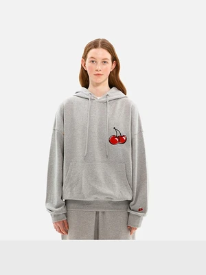 MIDDLE CHERRY HOODIE JS [MELANGE GRAY]