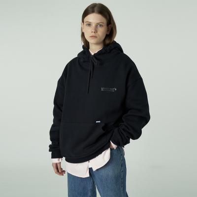 [L]Back under logo hoodie-dark navy