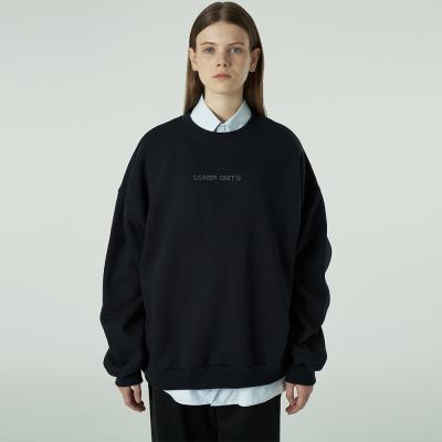 [L]Embroidey gmt logo sweatshirt-dark navy