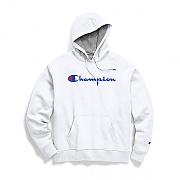 (GF89H) 파워블렌드 스크립트 프린트 후드티 WHITE