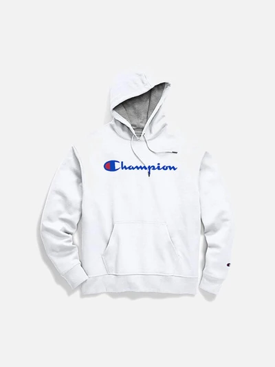 (GF89H) 파워블렌드 스크립트 프린트 후드티 WHITE