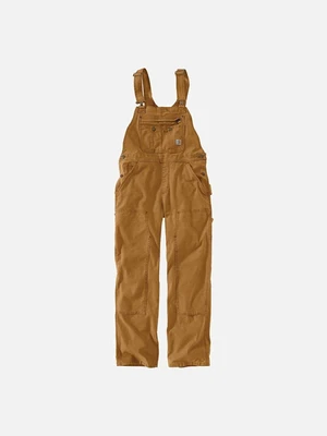 (102438) 우먼스 카펜터 크로우포드 더블 프론트 BIB 오버롤 BROWN