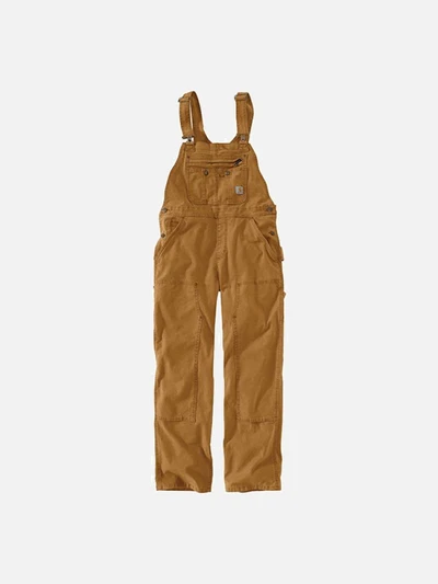(102438) 우먼스 카펜터 크로우포드 더블 프론트 BIB 오버롤 BROWN