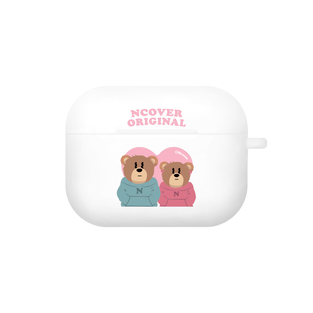 Couple hoodie bruin-white(airpods pro jelly)