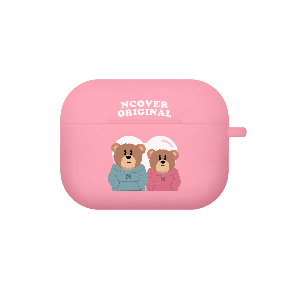 Couple hoodie bruin-pink(airpods pro jelly)